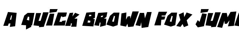 Preview of RockBiter Italic font