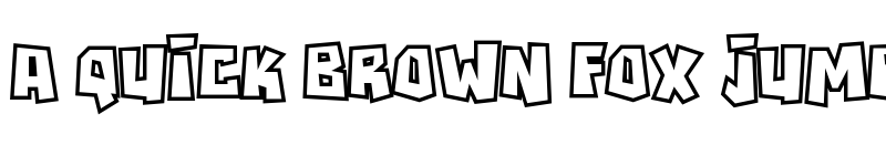 Preview of RockBiterOutlines Regular font