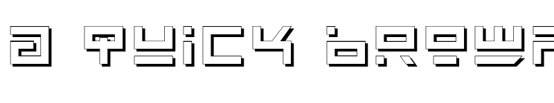 Preview of Rocket Type Shadow Shadow font