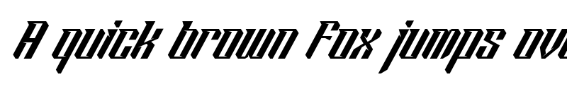Preview of Rockin Pistons Slanted font