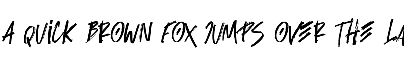 Preview of Rockside Brush Regular font