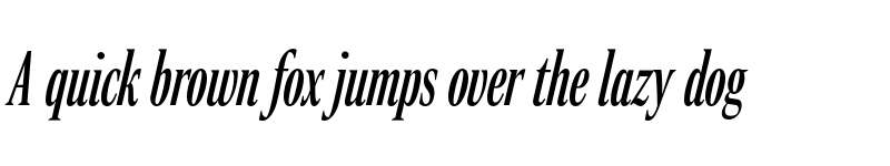 Preview of Rocky Compressed Italic font