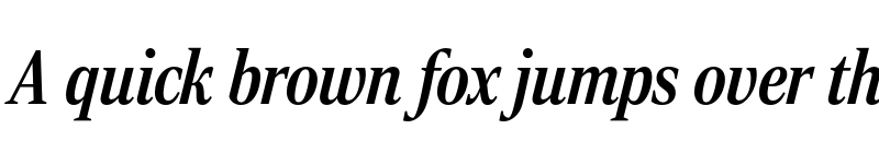 Preview of Rocky Condensed Medium Italic font