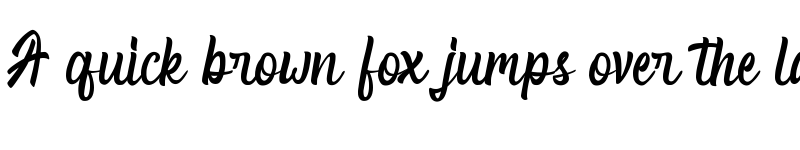 Preview of Rocky Run Regular font