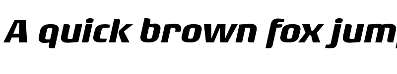 Preview of Rogue Sans Ext Bold It font