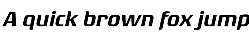 Preview of Rogue Sans Ext Medium It font