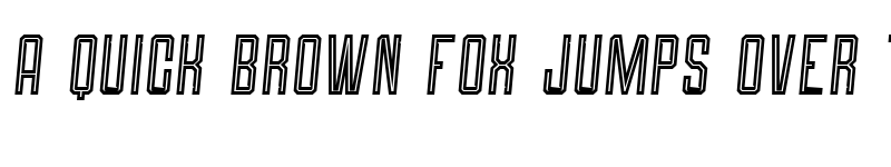 Preview of Roguedash Italic Line font