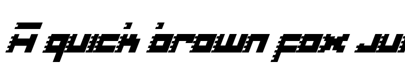 Preview of Roid Rage Condensed Italic Condensed Italic font