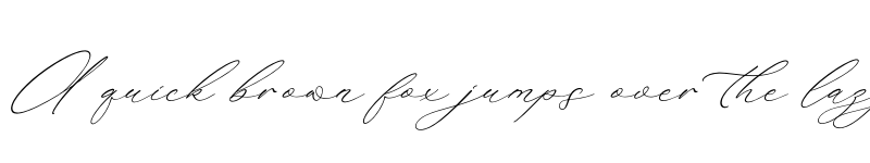 Preview of Rokuna Alenthush Script Italic font