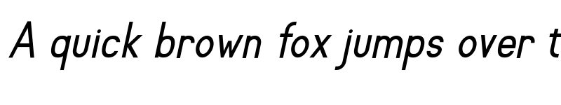 Preview of Rolhausen Slanted font