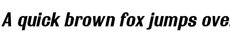 Preview of Rollout Bold Oblique font