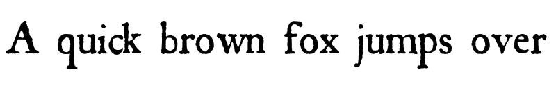 Preview of Roman Antique Regular font
