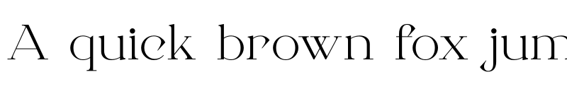 Preview of Roman Sophisticated Regular font