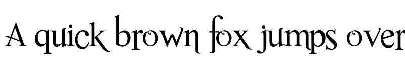 Preview of Romance Fatal Serif Gothic font
