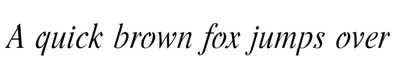 Preview of Romande ADF No2 Std Italic font