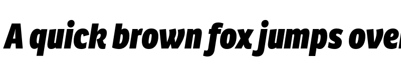 Preview of Ronnia Condensed Heavy Italic font