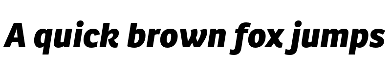 Preview of Ronnia ExtraBold Italic font