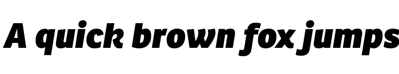 Preview of Ronnia Heavy Italic font