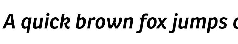 Preview of Ronnia SemiBold Italic font