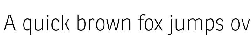 Preview of Ronnia Thin font