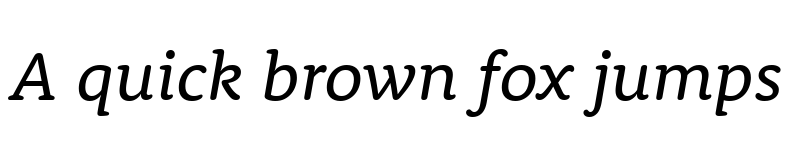 Preview of Rooney Regular Italic font
