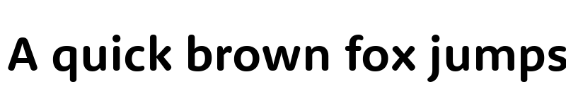 Preview of RooneySans Bold font