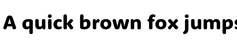 Preview of RooneySans Heavy font