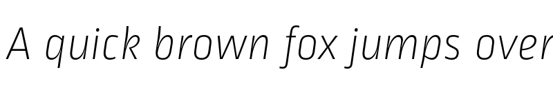Preview of Ropa Sans Pro ExtraLight Italic font