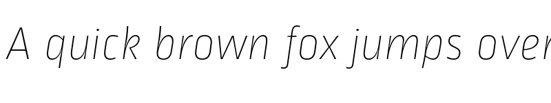 Preview of Ropa Sans Pro Thin Italic font