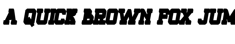 Preview of ROQUERO Bold Extrude Italic font