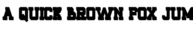 Preview of ROQUERO Bold Extrude font