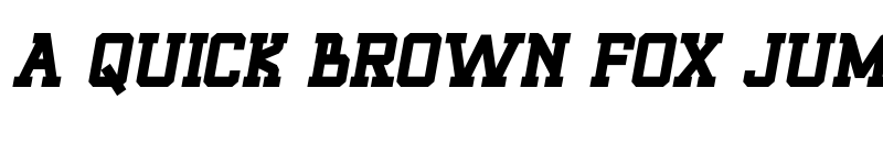 Preview of ROQUERO Italic font