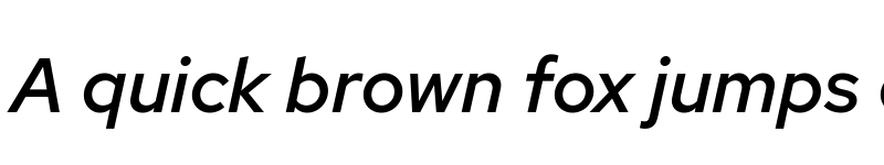 Preview of Rosa Sans Medium Italic font