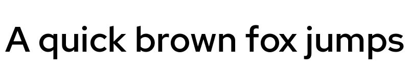 Preview of Rosa Sans Medium font