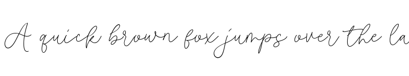 Preview of Roseline Regular font