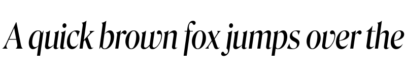 Preview of Roslindale Display Condensed Italic font