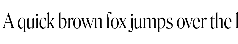 Preview of Roslindale Display Condensed Light font