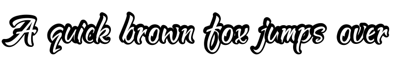 Preview of Rosttel Shadow Regular font