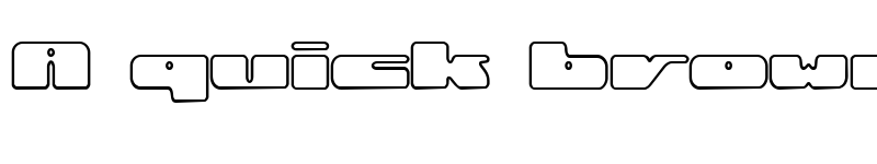 Preview of Rotund Outline BRK Regular font