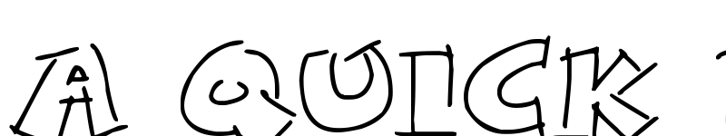 Preview of Rough Comic Outlines Regular font