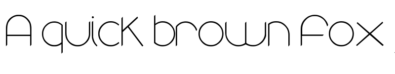 Preview of round Regular font