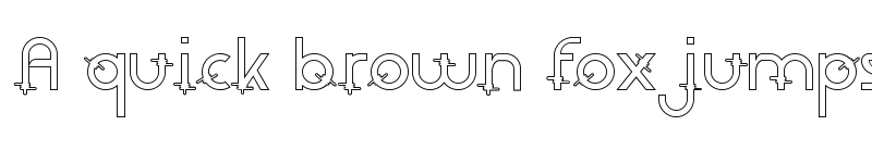 Preview of Rounded Barbed Demo Outline font