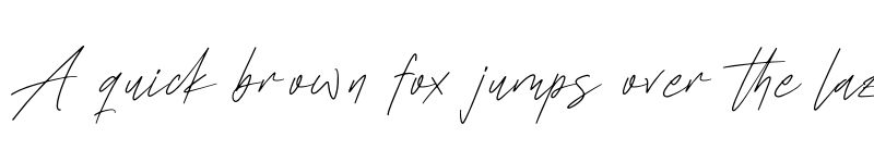 Preview of Routhanty Signatera Regular font