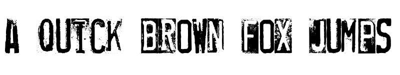 Preview of RUBBER STAMP Regular font