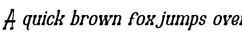 Preview of Ruby Ring Compressed Italic font