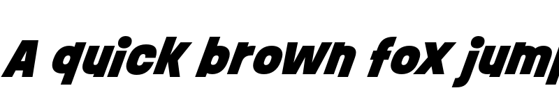 Preview of Ruddy Black Italic font