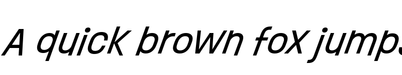 Preview of Ruddy Italic font