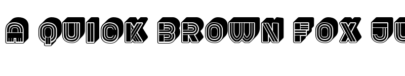 Preview of Rude 3D Regular font