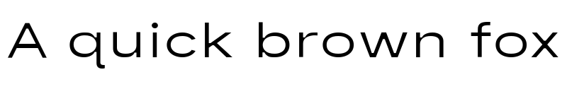 Preview of Rue Sans Expanded Regular font