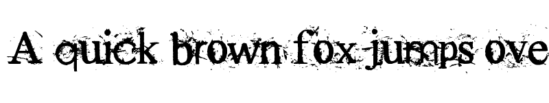 Preview of Rugged type Regular font
